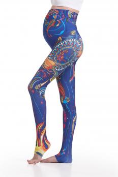 Легинсы для беременных YogaZa Panaji голубые