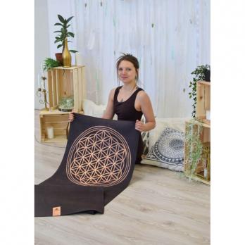 Удлинённый коврик для йоги Цветок жизни Yogamatic