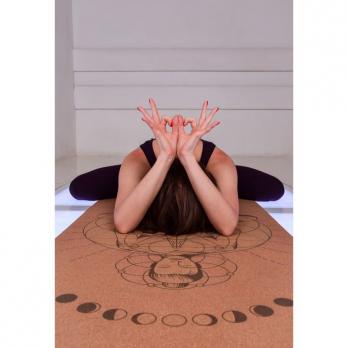 Пробковый коврик для йоги Сила Yogamatic