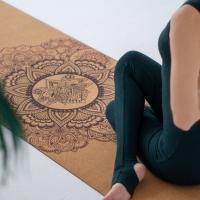 Пробковый коврик для йоги Мандала Yogamatic_2