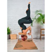 Пробковый коврик для йоги Тропик Yogamatic_5