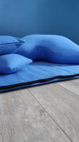 Подушка для медитации синяя с мешочками