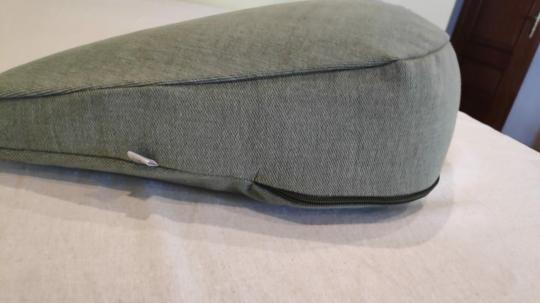 Подушка для медитации серо-зеленая
