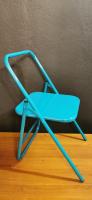 Голубой стул для занятий йoгoй Айенгара высотой 41см_0