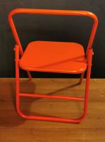 Красный стул для занятий йoгoй Айенгара высотой 41см_3