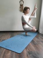 Профессиональный коврик для йоги PRO Munari Blue Yoga Club_2