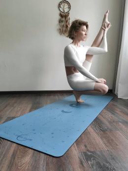 Профессиональный коврик для йоги PRO Munari Blue Yoga Club