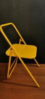 Жёлтый стул для занятий йoгoй Айенгара высотой 41см_1